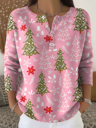 Sofie – Christmas Jumper With Buttons