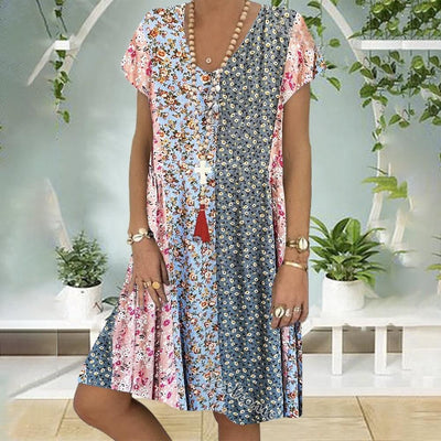 Soleil | Boho Floral Summer Dress