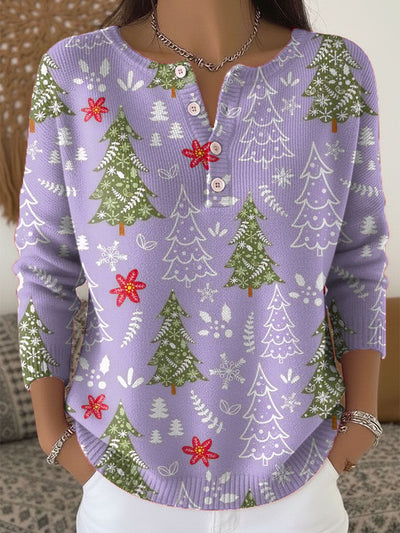 Sofie – Christmas Jumper With Buttons