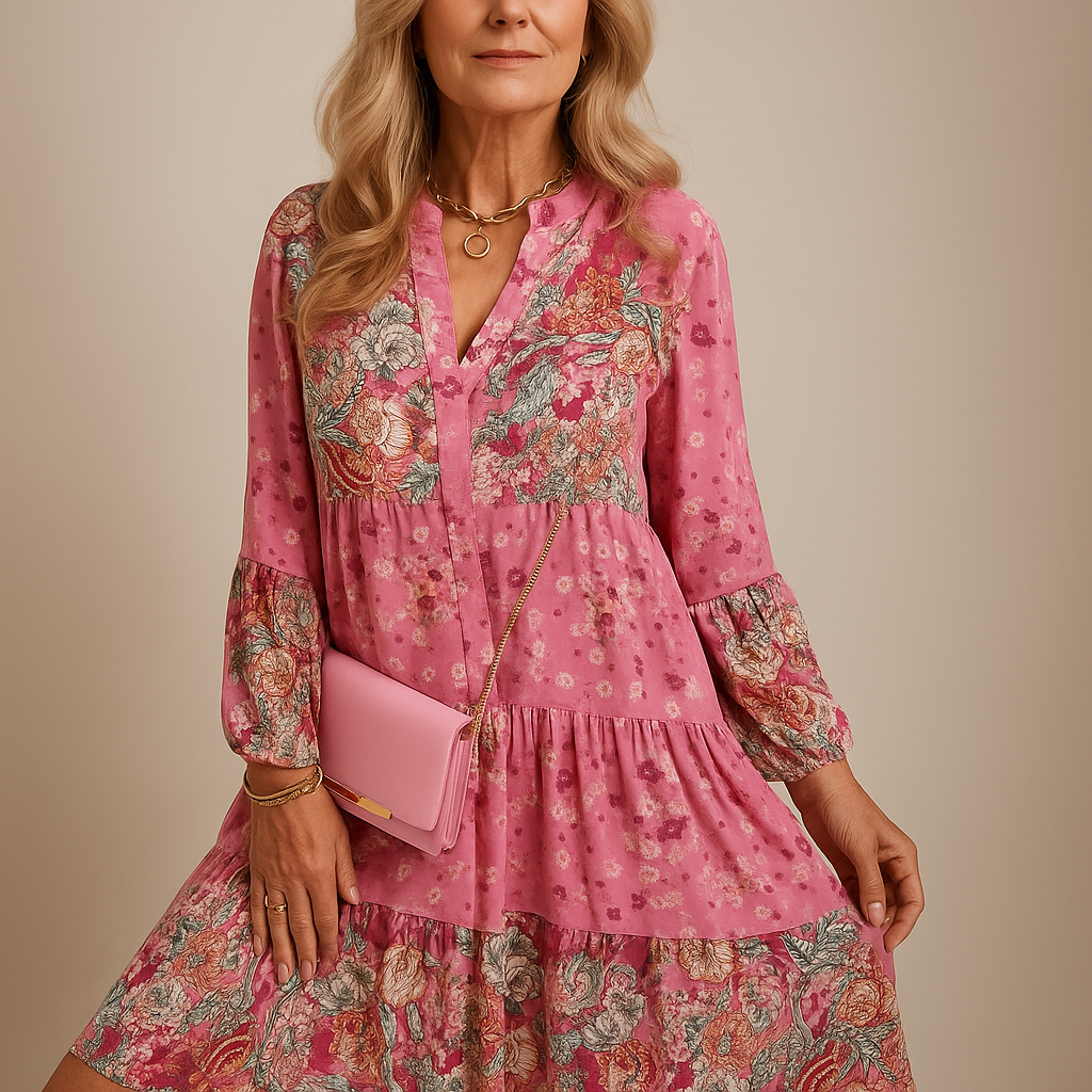 Boho Blossom Midi Dress