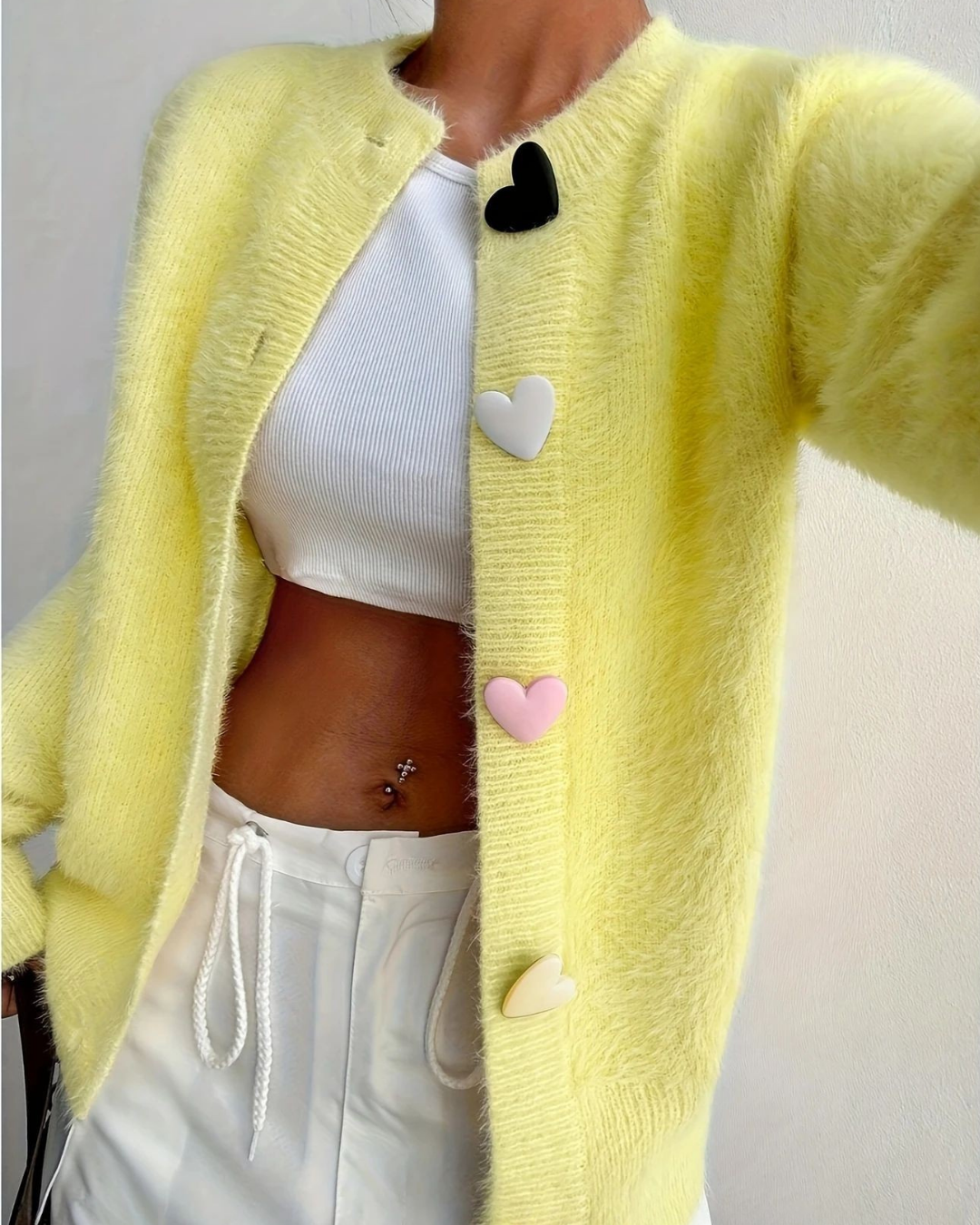 Talbot™ Heart Button Cardigan