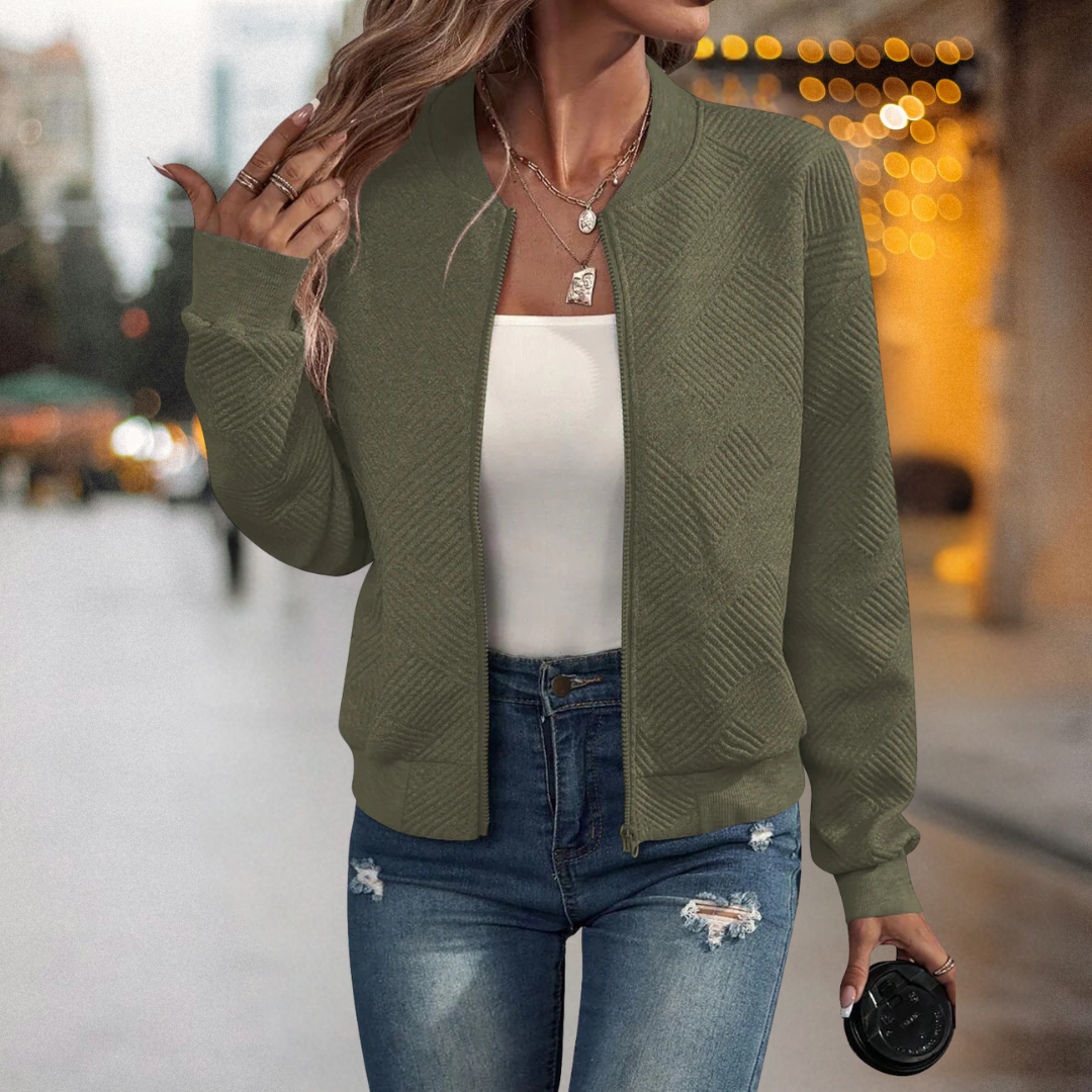 Fanny™ – Warme und Bequeme Strukture-Bomberjacke