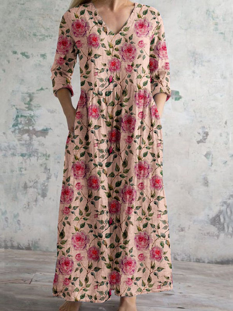 Celestine | Maxi Dress with Vintage Floral Print