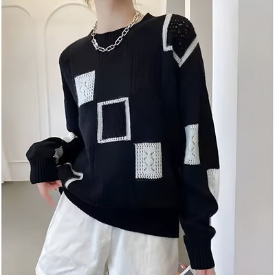 Talbot™ | Women's Geometric Knitted Sweater