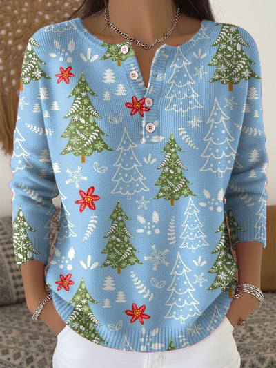 Sofie – Christmas Jumper With Buttons