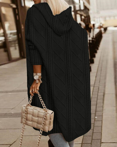 Mona Lisa - Long Cardigan with Hood